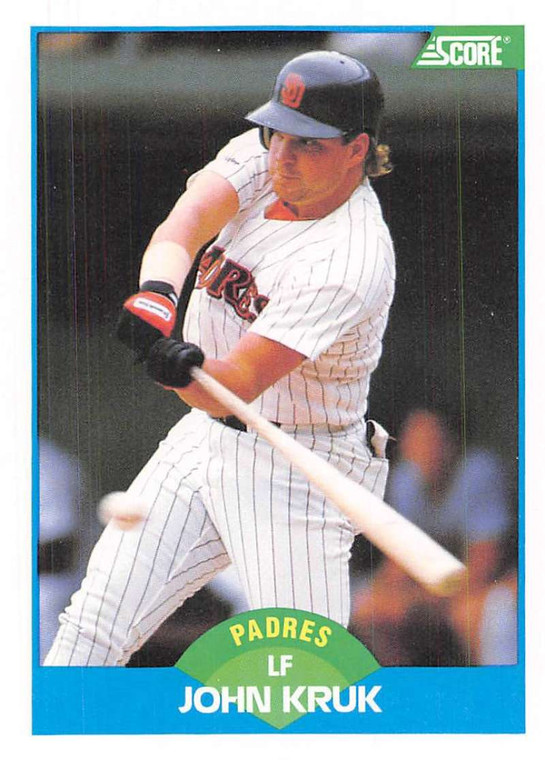 1989 Score #148 John Kruk VG San Diego Padres 
