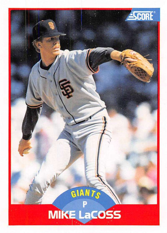 1989 Score #500 Mike LaCoss VG San Francisco Giants 