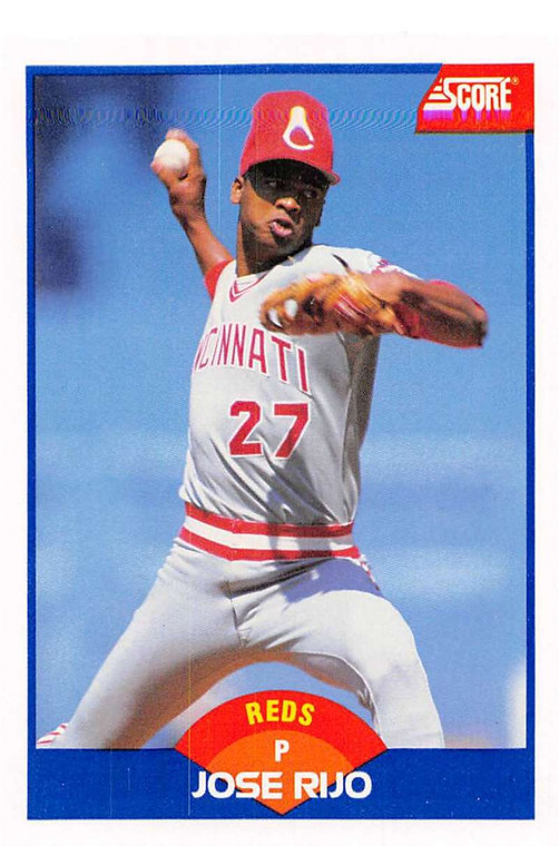 1989 Score #552b Jose Rijo COR VG Cincinnati Reds 