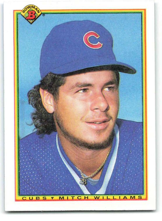 1990 Bowman #25 Mitch Williams VG Chicago Cubs 