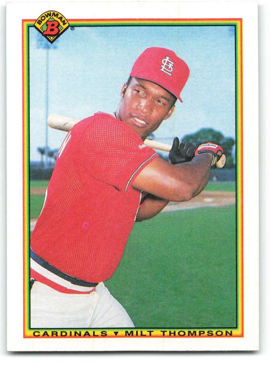1990 Bowman #196 Milt Thompson VG St. Louis Cardinals 