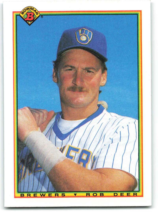 1990 Bowman #401 Rob Deer VG Milwaukee Brewers 