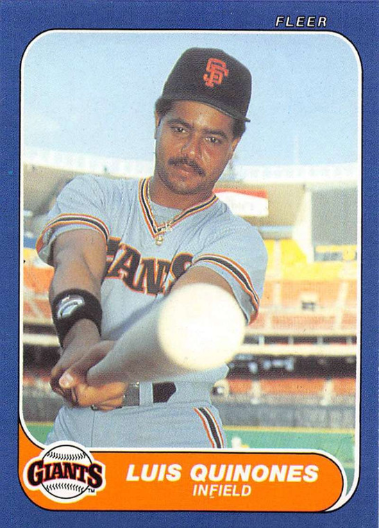 1986 Fleer Update #U-92 Luis Quinones VG San Francisco Giants 