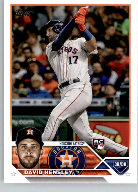 2023 Topps #649 David Hensley NM-MT  RC Rookie Houston Astros 