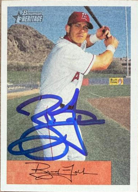 Brad Fullmer Autographed 2002 Bowman Heritage #290 