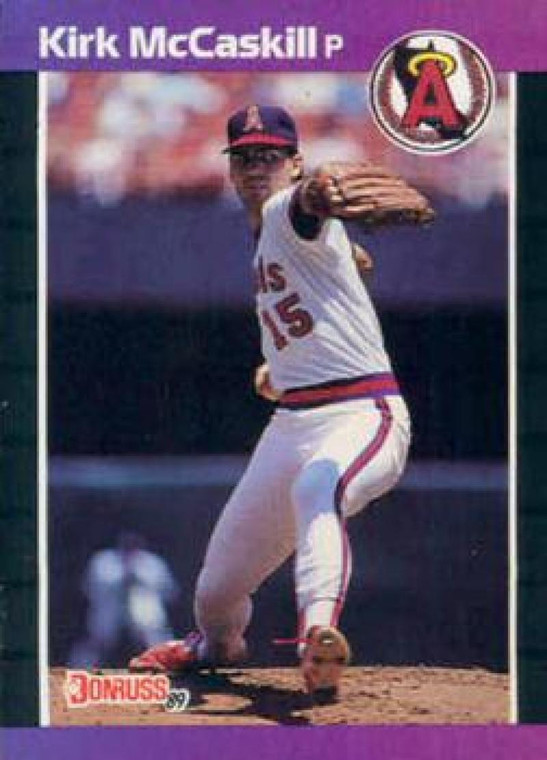 1989 Donruss #136 Kirk McCaskill UER NM-MT California Angels 