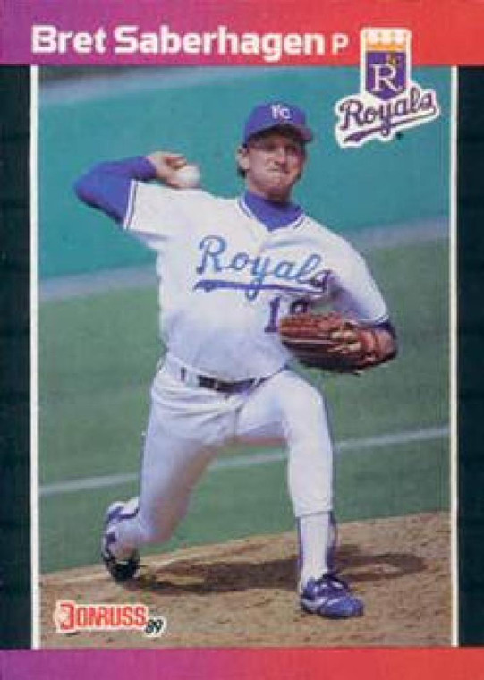 1989 Donruss #144 Bret Saberhagen NM-MT Kansas City Royals 