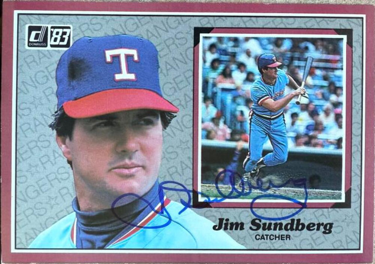 Jim Sundberg Autographed 1983 Donruss Action All-Stars #26