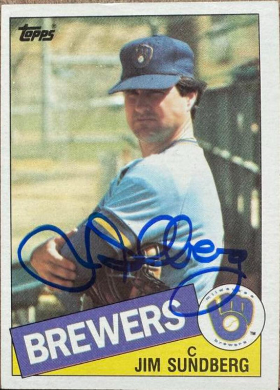 Jim Sundberg Autographed 1985 Topps #446