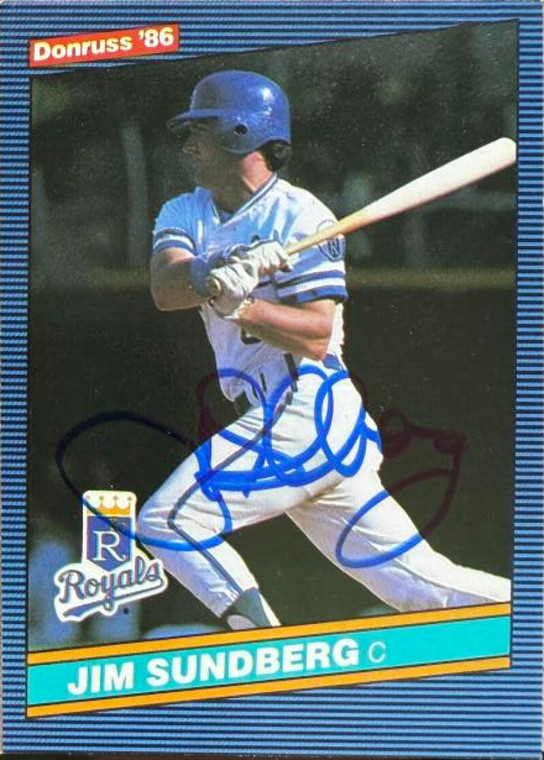 Jim Sundberg Autographed 1986 Donruss #277