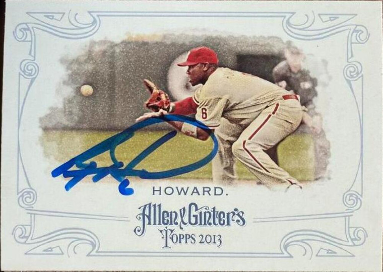 Ryan Howard Autographed 2013 Topps Allen & Ginter #247