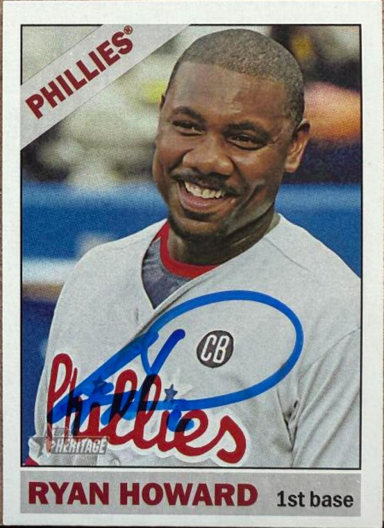Ryan Howard Autographed 2015 Topps Heritage #364