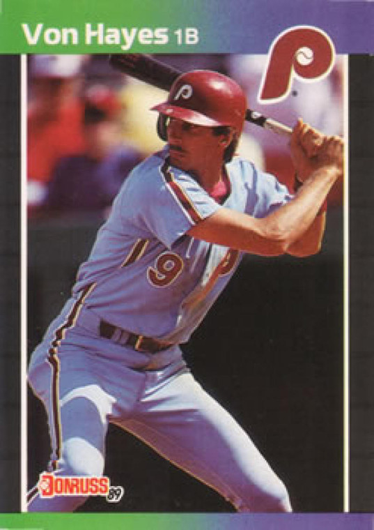 1989 Donruss #160 Von Hayes NM-MT Philadelphia Phillies 
