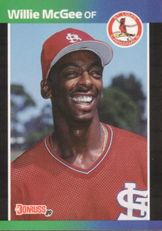 1989 Donruss #161 Willie McGee NM-MT St. Louis Cardinals 