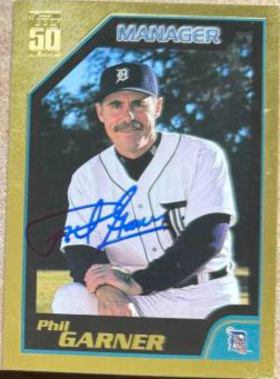 Phil Garner Autographed 2001 Topps Gold #261 MGR SN/2001