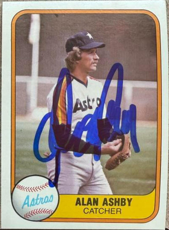 Alan Ashby Autographed 1981 Fleer #64