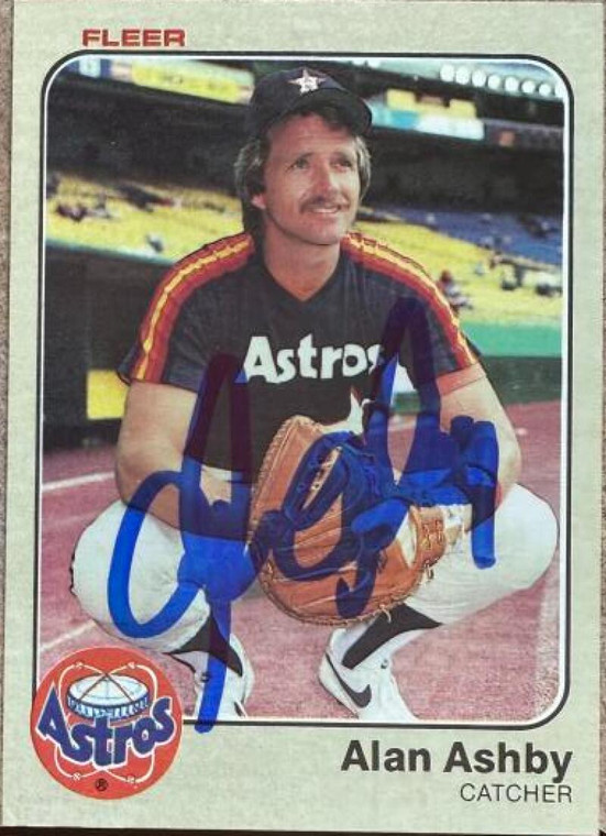 Alan Ashby Autographed 1983 Fleer #445