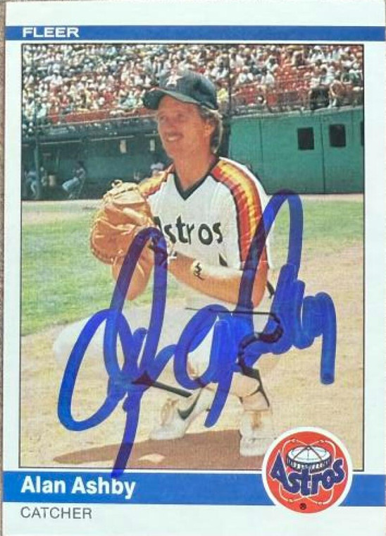 Alan Ashby Autographed 1984 Fleer #220