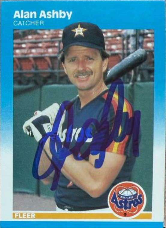 Alan Ashby Autographed 1987 Fleer #50