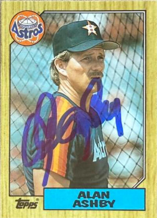 Alan Ashby Autographed 1987 Topps Tiffany #112