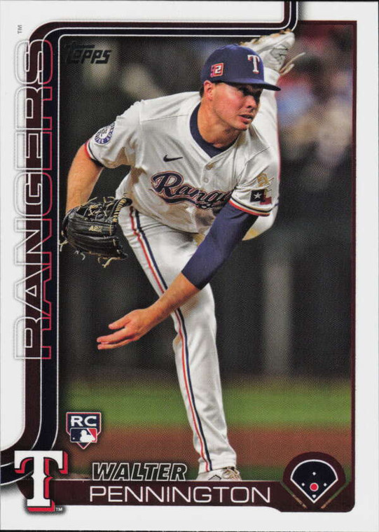 2025 Topps #493 Walter Pennington NM-MT  RC Rookie Texas Rangers 