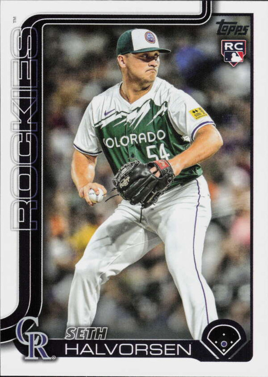 2025 Topps #597 Seth Halvorsen NM-MT  RC Rookie Colorado Rockies 