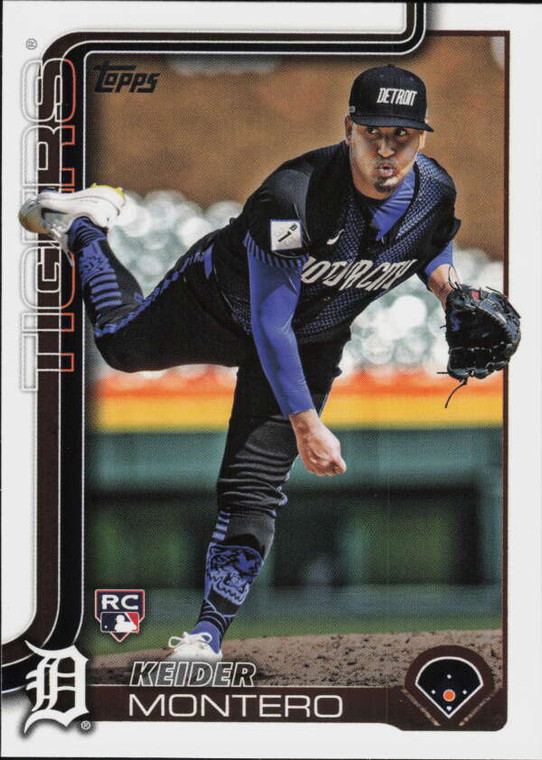 SOLD 163701 2025 Topps #665 Keider Montero NM-MT  RC Rookie Detroit Tigers 