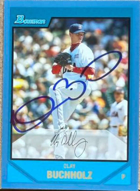 Clay Buchholz Autographed 2007 Bowman Draft Picks & Prospects - Prospects Blue #BDPP69 SN399