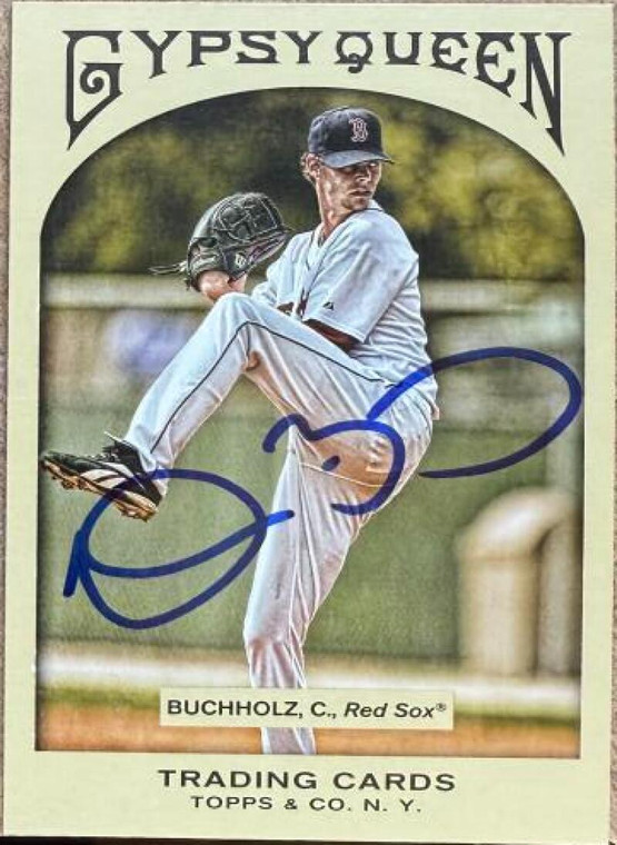 Clay Buchholz Autographed 2011 Topps Gypsy Queen #309