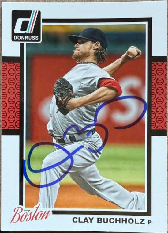 Clay Buchholz Autographed 2014 Donruss #270 
