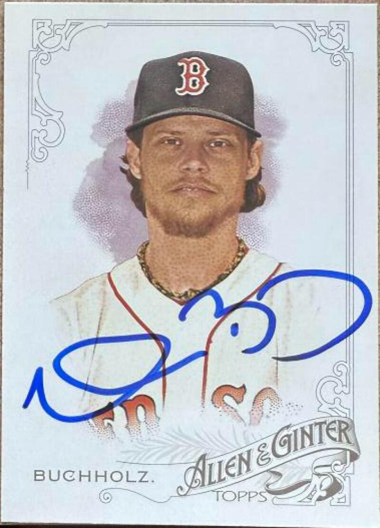 Clay Buchholz Autographed 2015 Topps Allen & Ginter #168