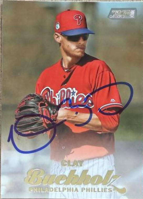 Clay Buchholz Autographed 2017 Stadium Club #60 