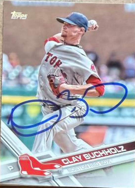Clay Buchholz Autographed 2017 Topps #267