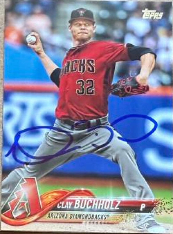 Clay Buchholz Autographed 2018 Topps Update #US140 