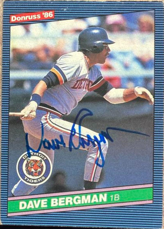 Dave Bergman Autographed 1986 Donruss #471