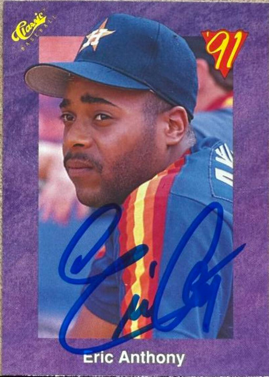 Eric Anthony Autographed 1991 Classic #139 