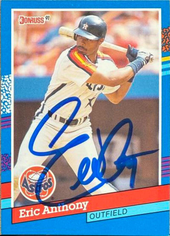 Eric Anthony Autographed 1991 Donruss #333
