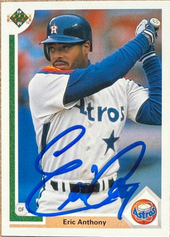 Eric Anthony Autographed 1991 Upper Deck #533