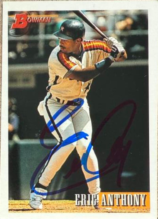 Eric Anthony Autographed 1993 Bowman #152