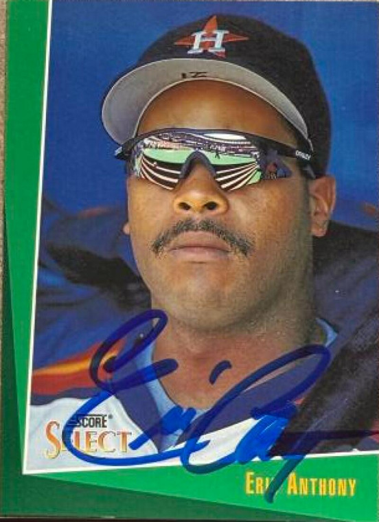 Eric Anthony Autographed 1993 Score Select #137