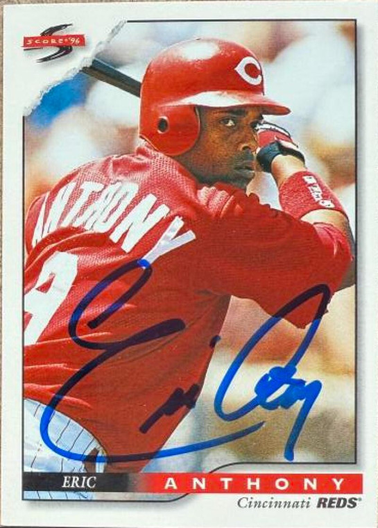 Eric Anthony Autographed 1996 Score #415  