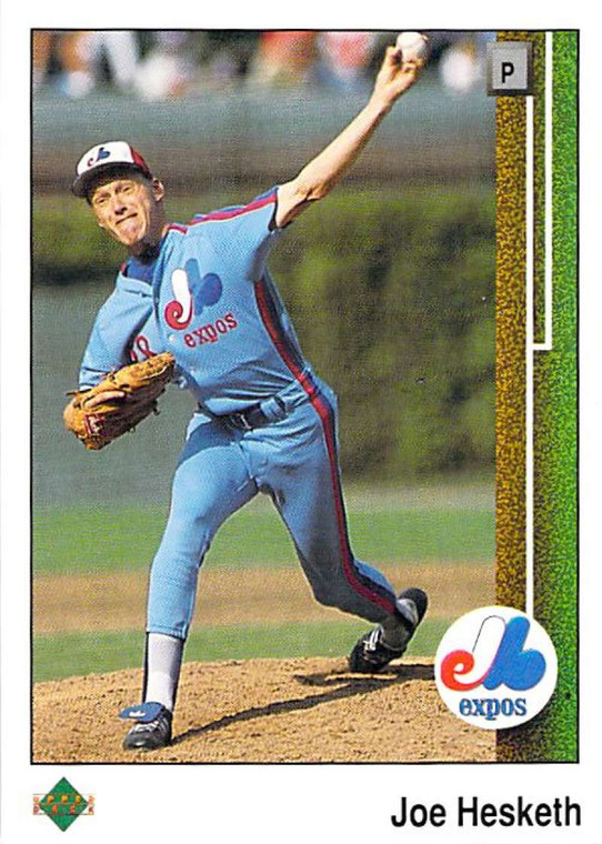 1989 Upper Deck #60 Joe Hesketh VG Montreal Expos 