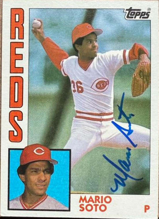 Mario Soto Autographed 1984 Topps #160