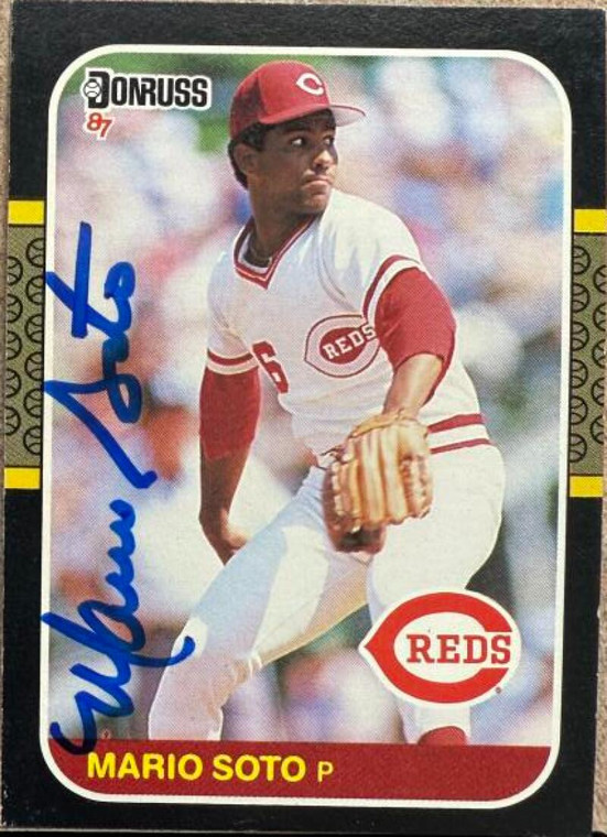 Mario Soto Autographed 1987 Donruss #82