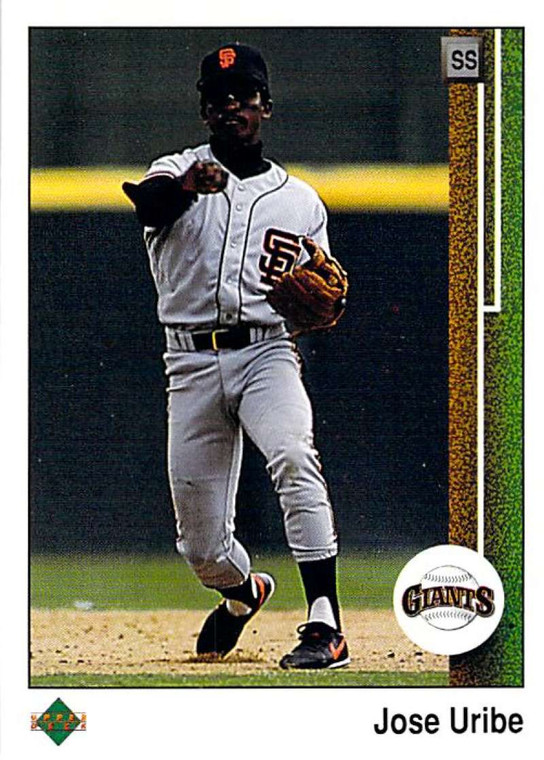 1989 Upper Deck #181 Jose Uribe VG San Francisco Giants 