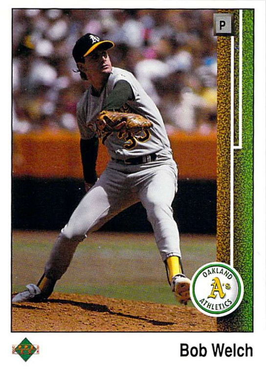 1989 Upper Deck #191 Bob Welch VG Oakland Athletics 