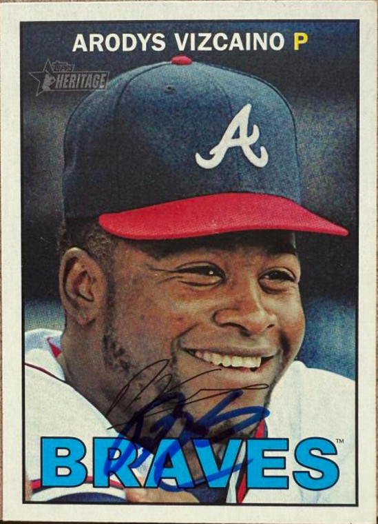 Arodys Vizcaino Autographed 2016 Topps Heritage #381