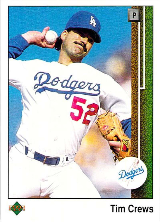 1989 Upper Deck #611 Tim Crews VG Los Angeles Dodgers 