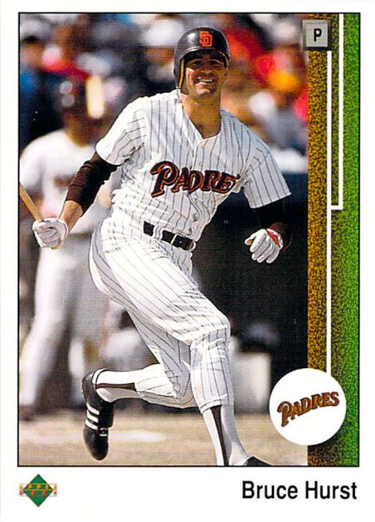1989 Upper Deck #792 Bruce Hurst UER VG San Diego Padres 
