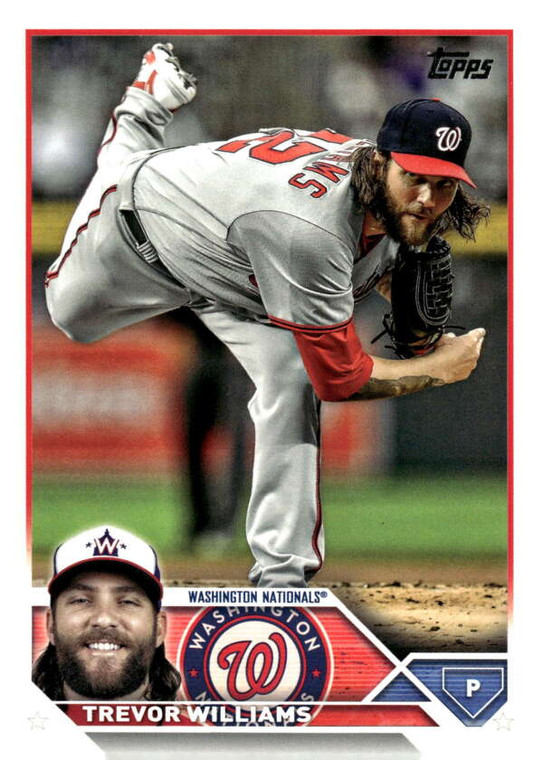 2023 Topps Update Series #US48 Trevor Williams NM/MT  Washington Nationals 